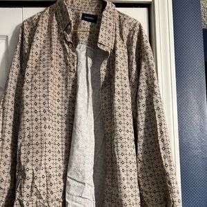 Men’s slightly used Harbor Bay three XL 100% cotton, long sleeve button- down